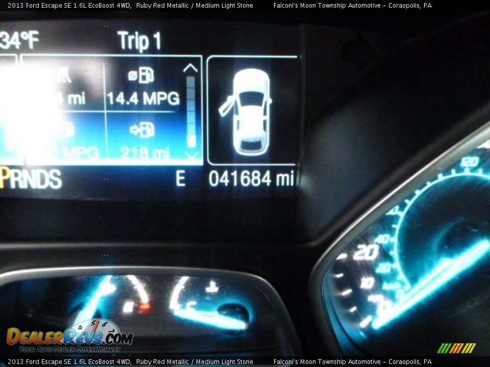 2013 Ford Escape SE 1.6L EcoBoost 4WD Ruby Red Metallic / Medium Light Stone Photo #24