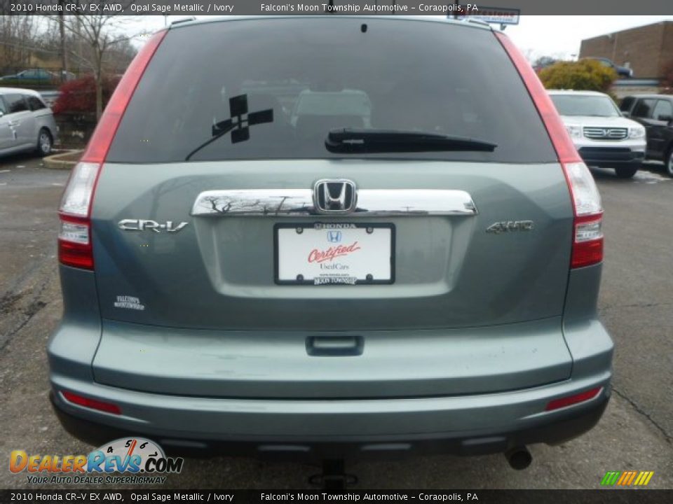 2010 Honda CR-V EX AWD Opal Sage Metallic / Ivory Photo #4