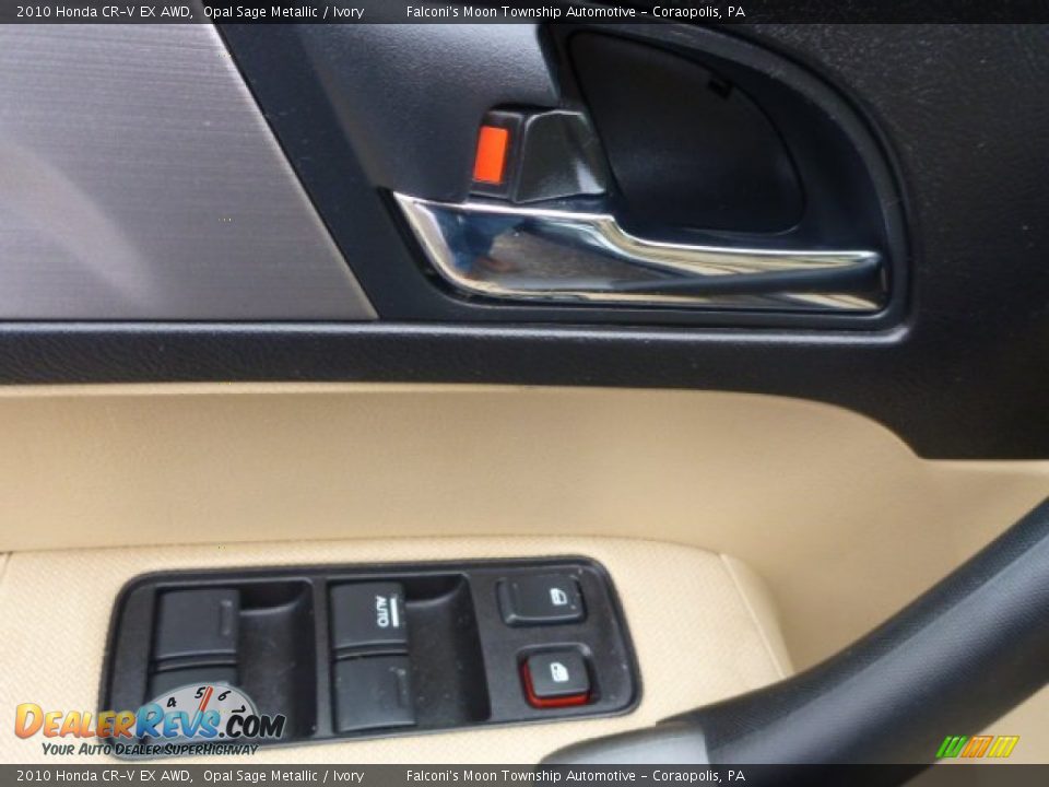 2010 Honda CR-V EX AWD Opal Sage Metallic / Ivory Photo #19
