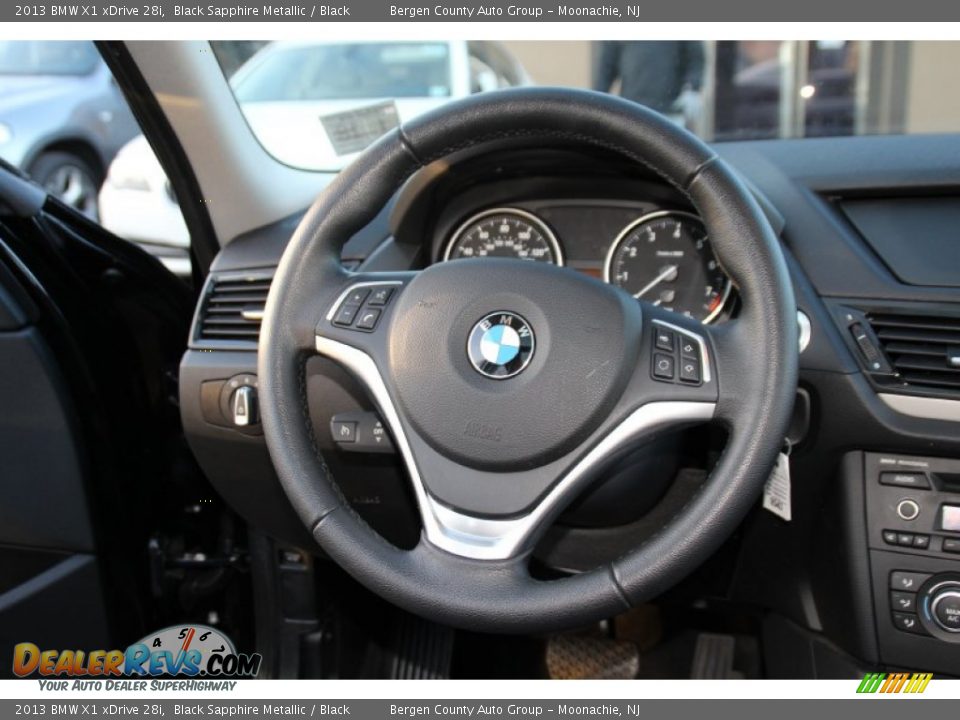 2013 BMW X1 xDrive 28i Black Sapphire Metallic / Black Photo #18