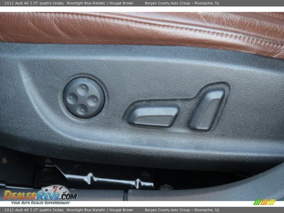 2012 Audi A6 3.0T quattro Sedan Moonlight Blue Metallic / Nougat Brown Photo #13