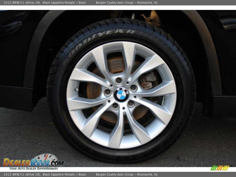 2013 BMW X1 xDrive 28i Black Sapphire Metallic / Black Photo #32