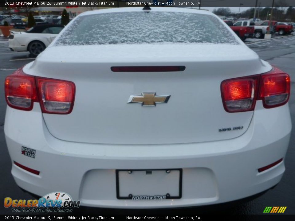 2013 Chevrolet Malibu LS Summit White / Jet Black/Titanium Photo #4