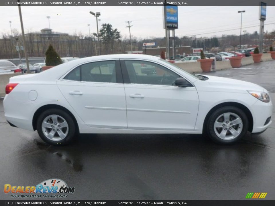 2013 Chevrolet Malibu LS Summit White / Jet Black/Titanium Photo #6