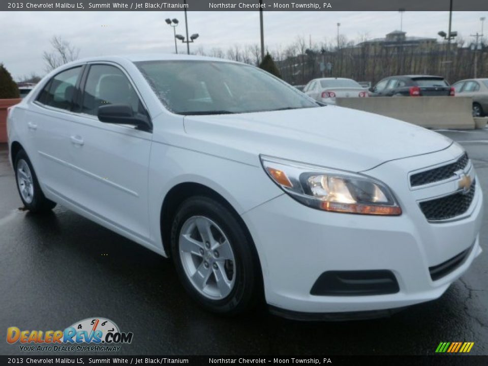 2013 Chevrolet Malibu LS Summit White / Jet Black/Titanium Photo #7