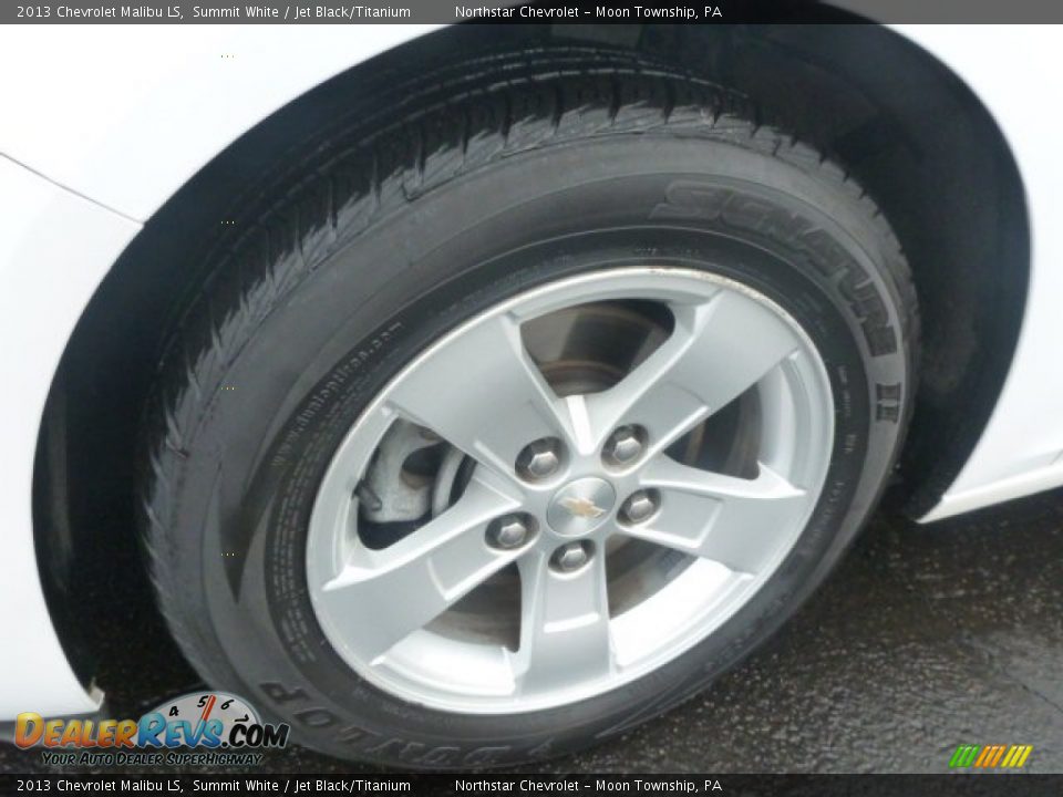 2013 Chevrolet Malibu LS Summit White / Jet Black/Titanium Photo #9
