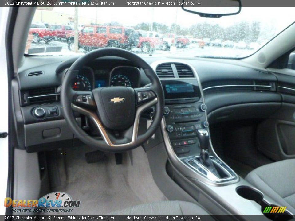 2013 Chevrolet Malibu LS Summit White / Jet Black/Titanium Photo #12