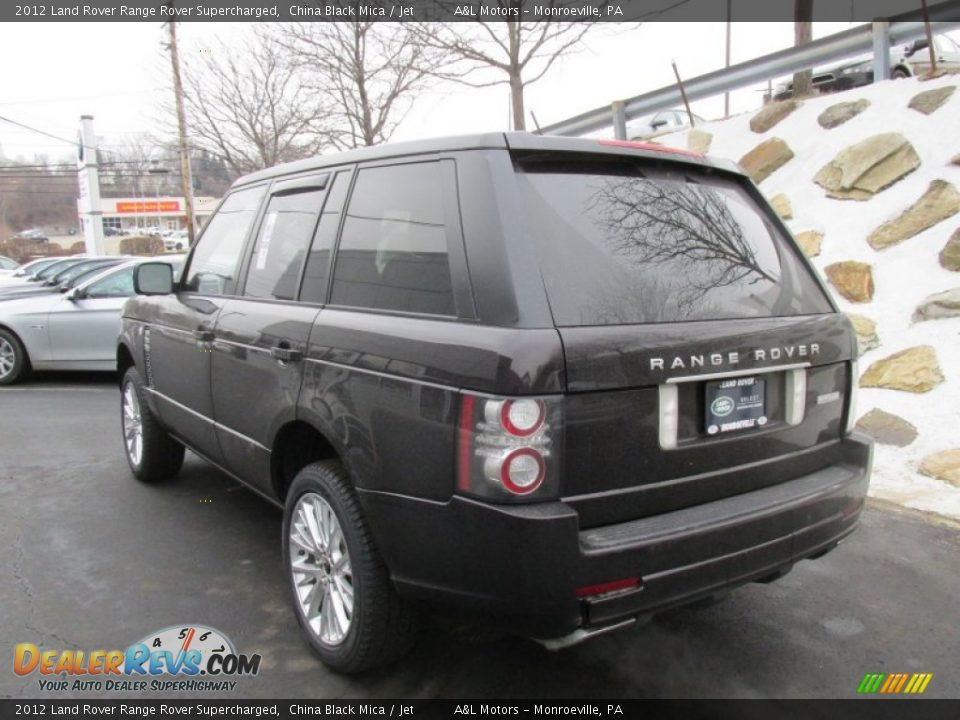 2012 Land Rover Range Rover Supercharged China Black Mica / Jet Photo #4