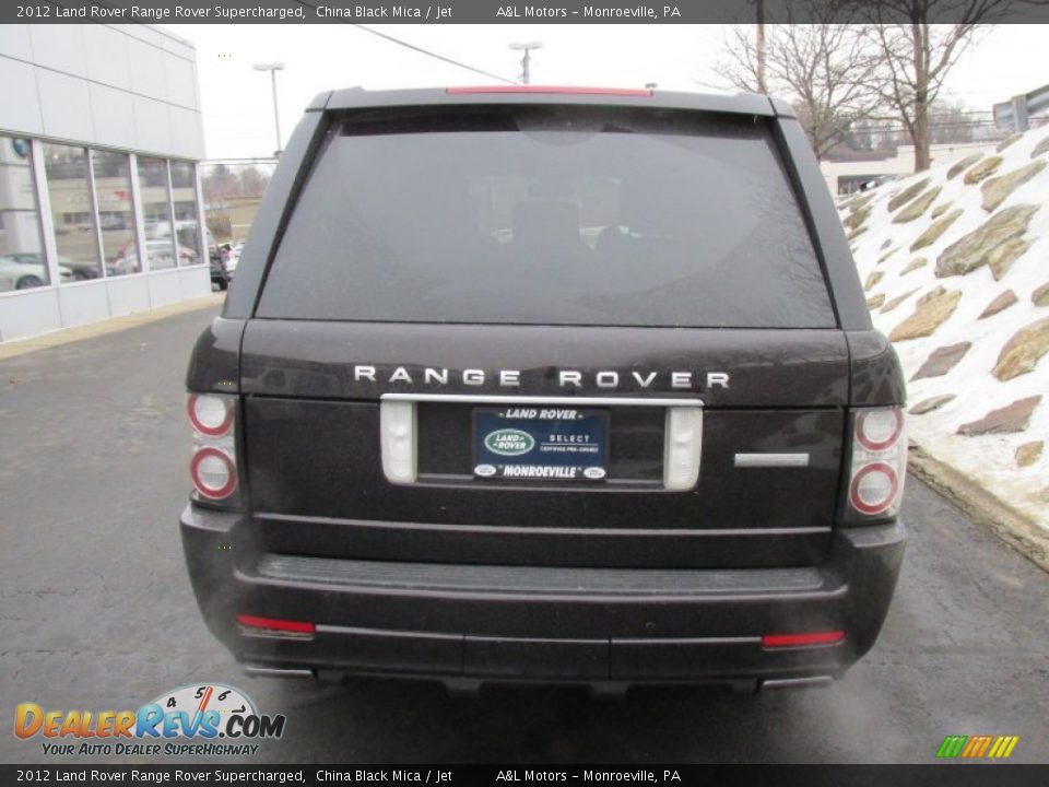 2012 Land Rover Range Rover Supercharged China Black Mica / Jet Photo #5