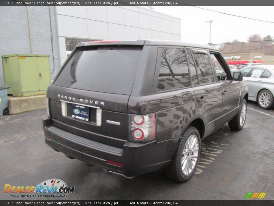 2012 Land Rover Range Rover Supercharged China Black Mica / Jet Photo #6