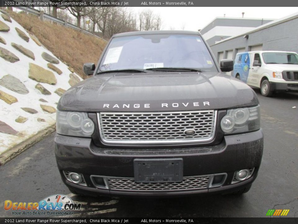 2012 Land Rover Range Rover Supercharged China Black Mica / Jet Photo #8