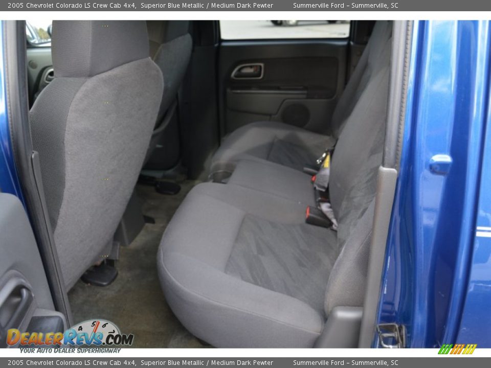 2005 Chevrolet Colorado LS Crew Cab 4x4 Superior Blue Metallic / Medium Dark Pewter Photo #12