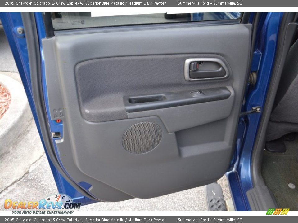2005 Chevrolet Colorado LS Crew Cab 4x4 Superior Blue Metallic / Medium Dark Pewter Photo #13