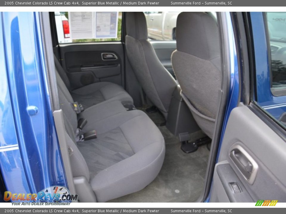 2005 Chevrolet Colorado LS Crew Cab 4x4 Superior Blue Metallic / Medium Dark Pewter Photo #15