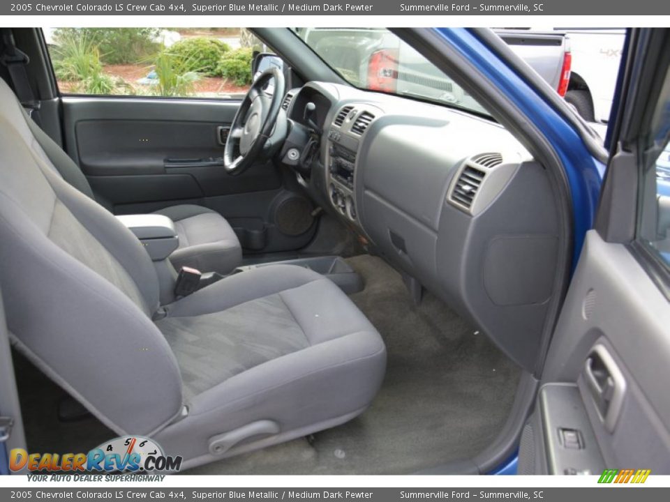 2005 Chevrolet Colorado LS Crew Cab 4x4 Superior Blue Metallic / Medium Dark Pewter Photo #18