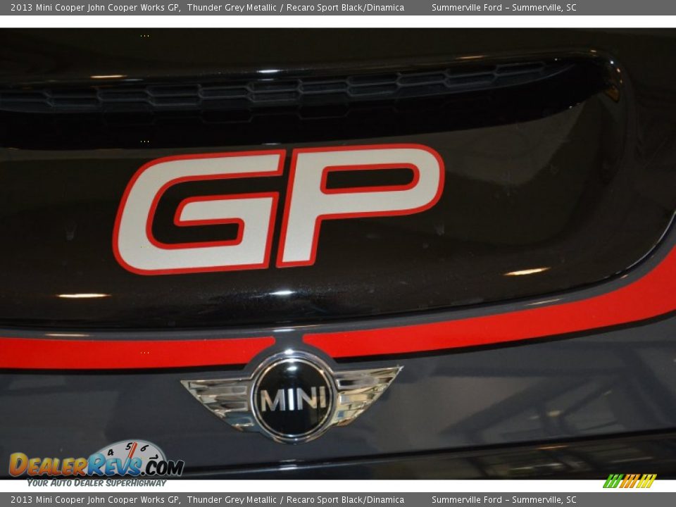 2013 Mini Cooper John Cooper Works GP Thunder Grey Metallic / Recaro Sport Black/Dinamica Photo #2