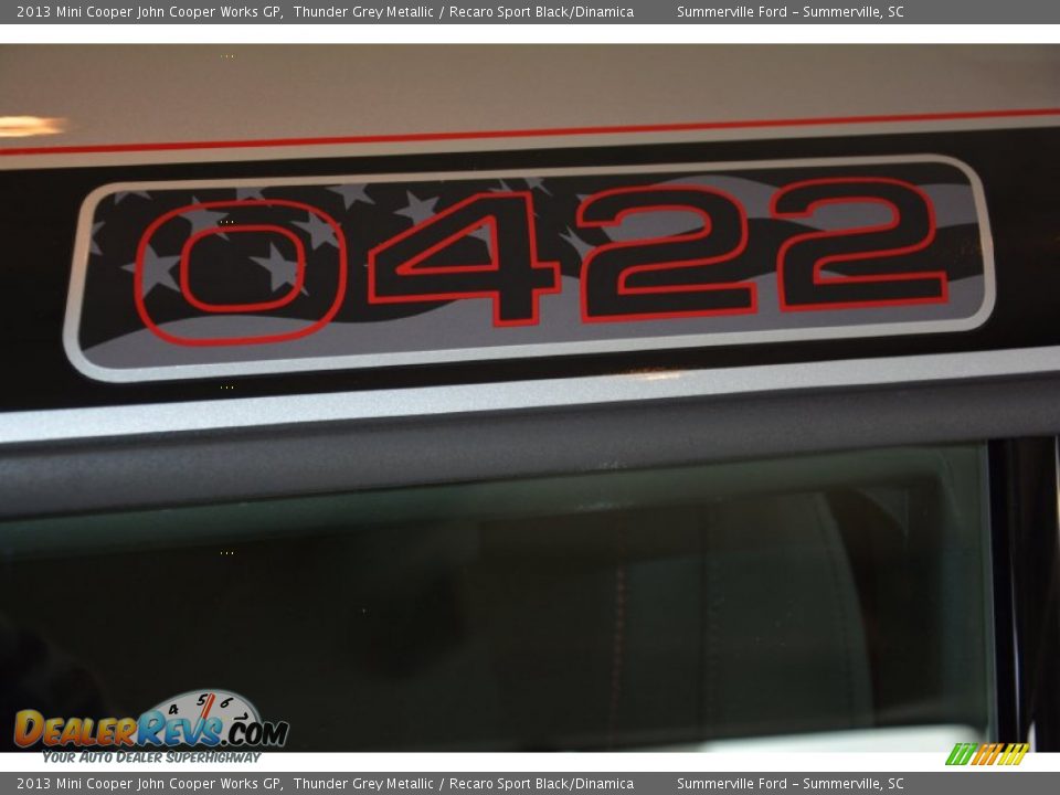 2013 Mini Cooper John Cooper Works GP Thunder Grey Metallic / Recaro Sport Black/Dinamica Photo #8