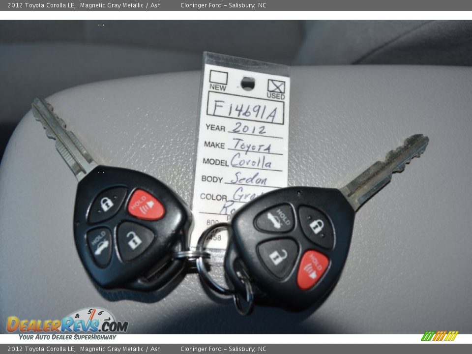 2012 Toyota Corolla LE Magnetic Gray Metallic / Ash Photo #24