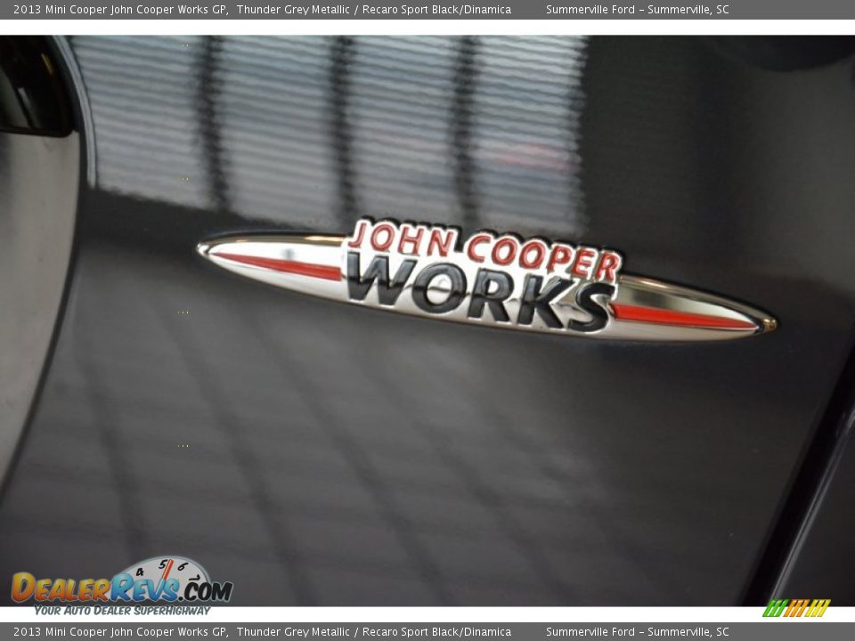 2013 Mini Cooper John Cooper Works GP Thunder Grey Metallic / Recaro Sport Black/Dinamica Photo #23