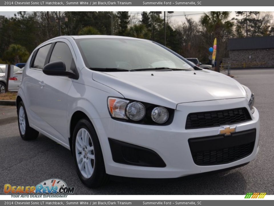 2014 Chevrolet Sonic LT Hatchback Summit White / Jet Black/Dark Titanium Photo #1