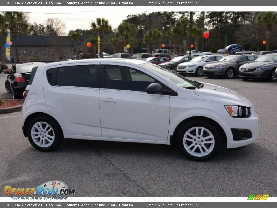 2014 Chevrolet Sonic LT Hatchback Summit White / Jet Black/Dark Titanium Photo #2