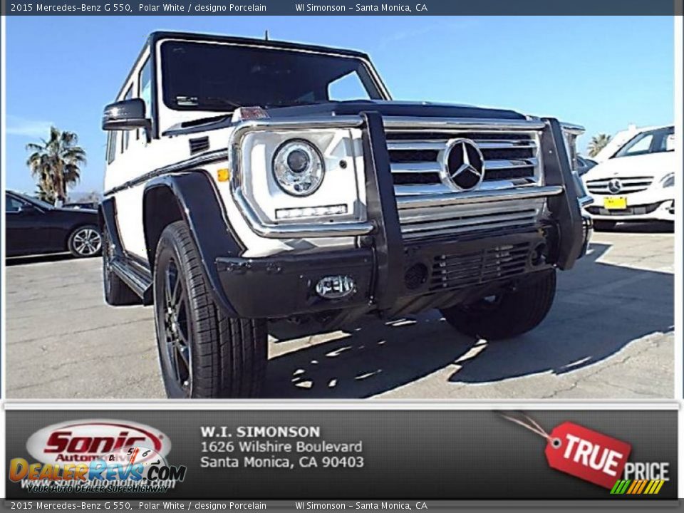 2015 Mercedes-Benz G 550 Polar White / designo Porcelain Photo #1