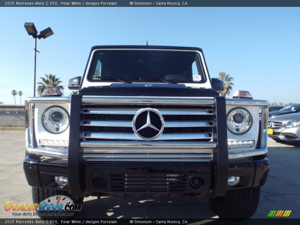 2015 Mercedes-Benz G 550 Polar White / designo Porcelain Photo #2