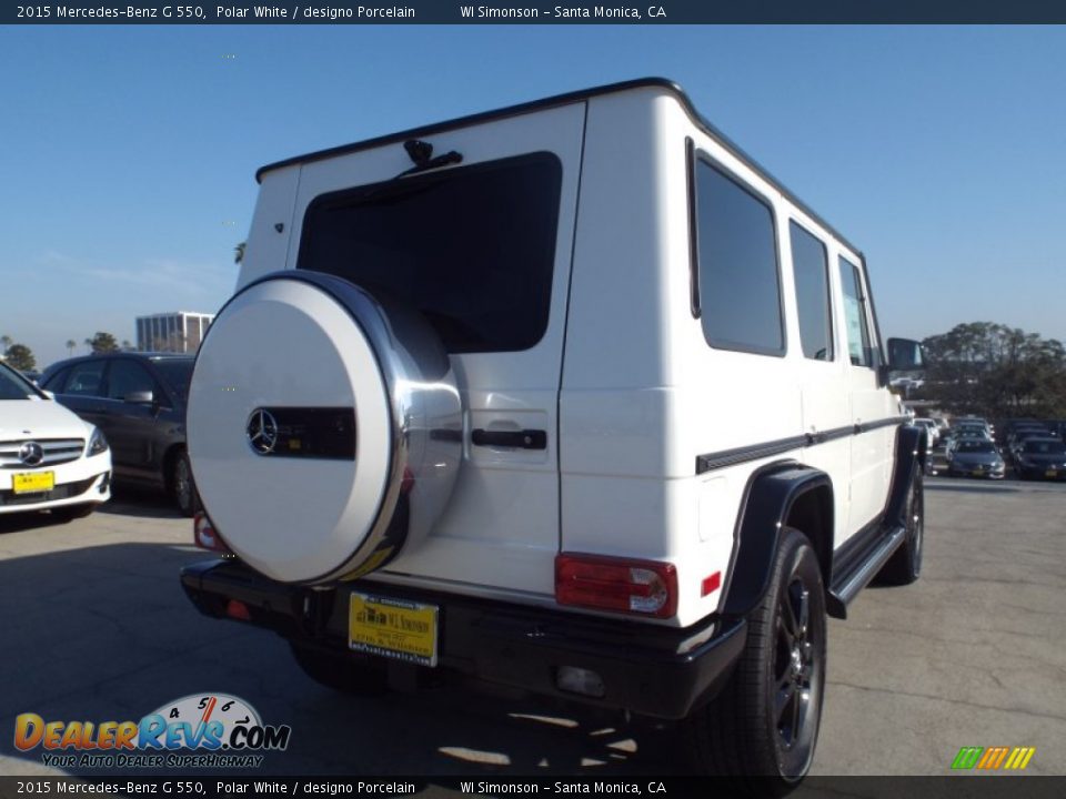 2015 Mercedes-Benz G 550 Polar White / designo Porcelain Photo #4