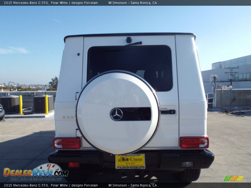 2015 Mercedes-Benz G 550 Polar White / designo Porcelain Photo #5