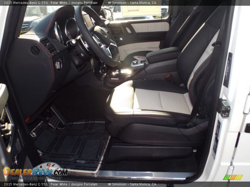 2015 Mercedes-Benz G 550 Polar White / designo Porcelain Photo #7