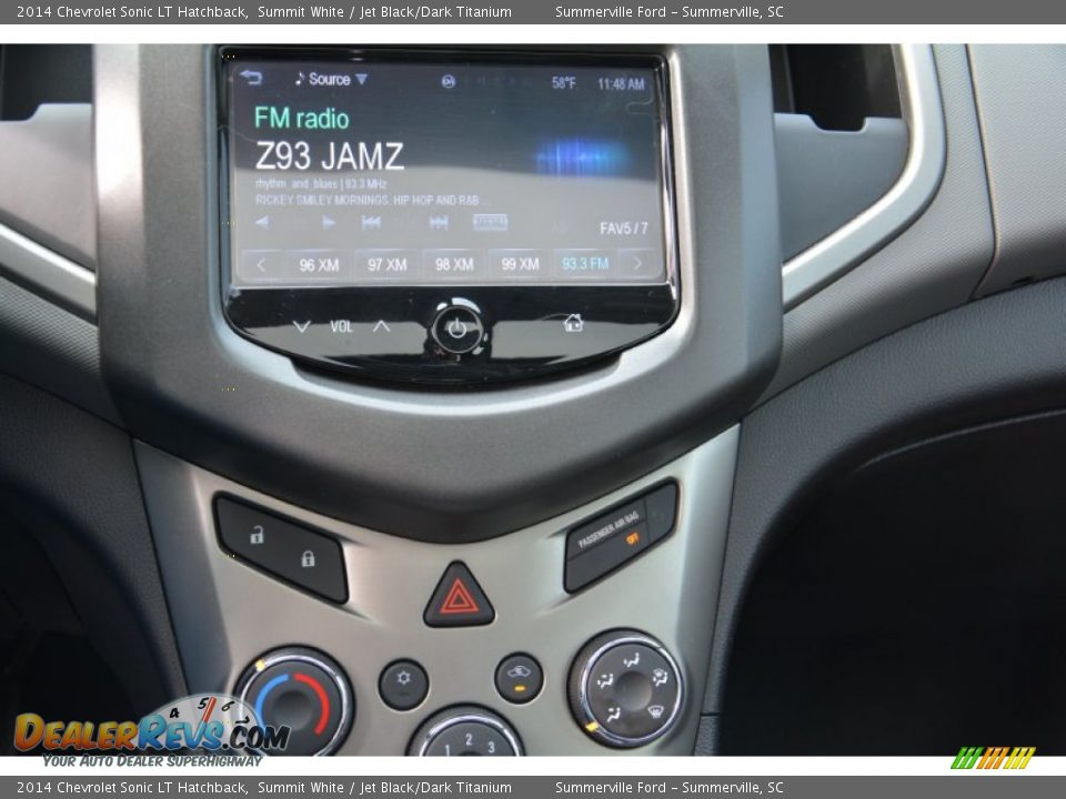 2014 Chevrolet Sonic LT Hatchback Summit White / Jet Black/Dark Titanium Photo #26