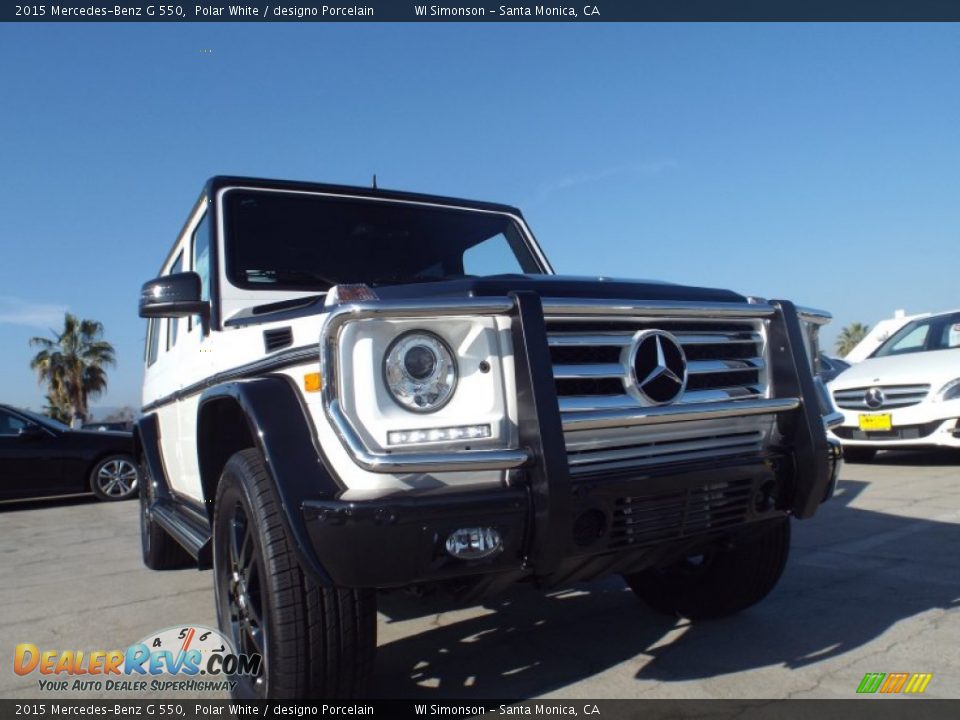 2015 Mercedes-Benz G 550 Polar White / designo Porcelain Photo #11