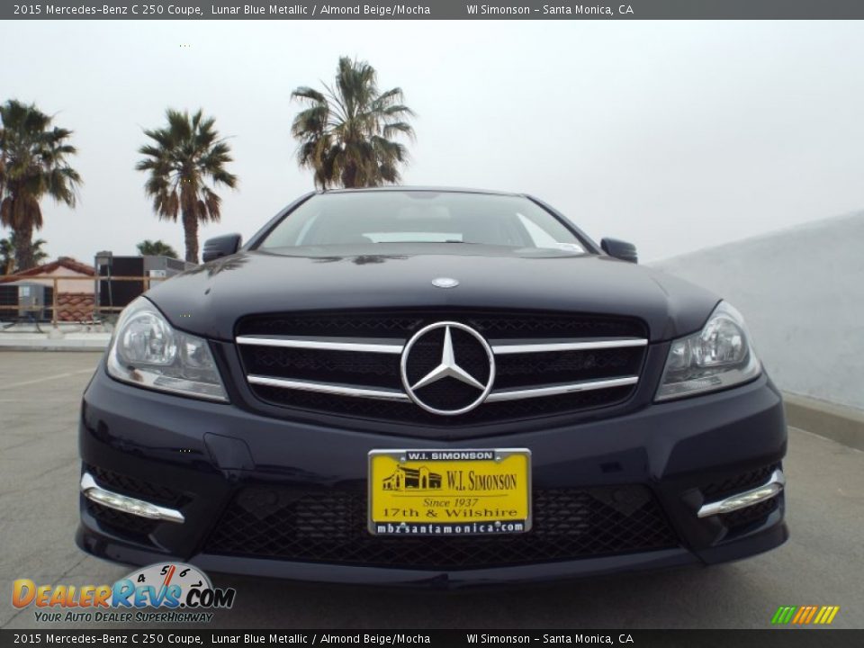 2015 Mercedes-Benz C 250 Coupe Lunar Blue Metallic / Almond Beige/Mocha Photo #2