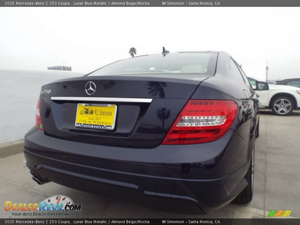 2015 Mercedes-Benz C 250 Coupe Lunar Blue Metallic / Almond Beige/Mocha Photo #4