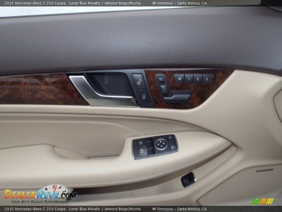 2015 Mercedes-Benz C 250 Coupe Lunar Blue Metallic / Almond Beige/Mocha Photo #6