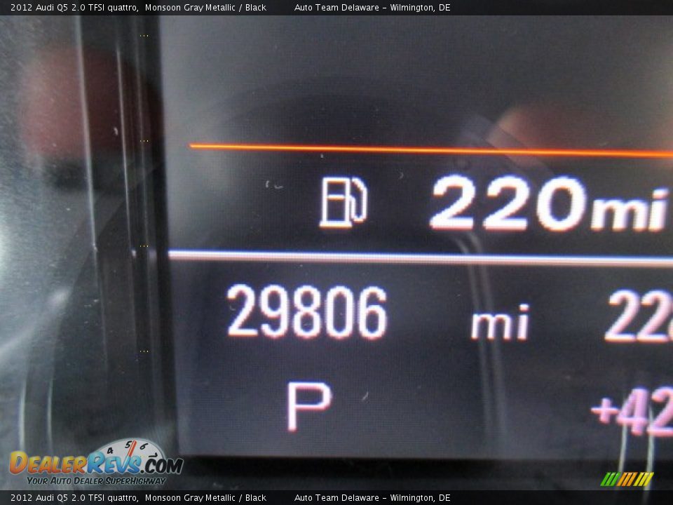 2012 Audi Q5 2.0 TFSI quattro Monsoon Gray Metallic / Black Photo #13