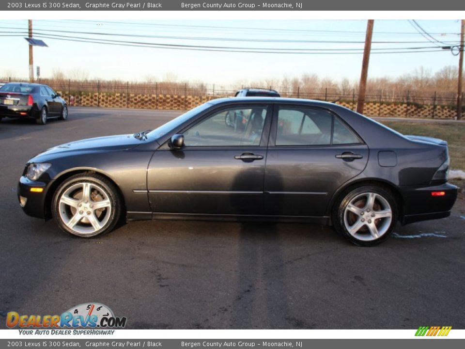2003 Lexus IS 300 Sedan Graphite Gray Pearl / Black Photo #7