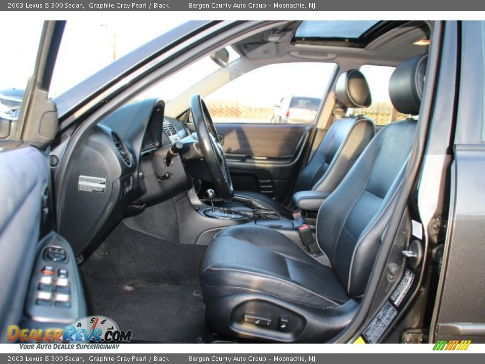 2003 Lexus IS 300 Sedan Graphite Gray Pearl / Black Photo #12