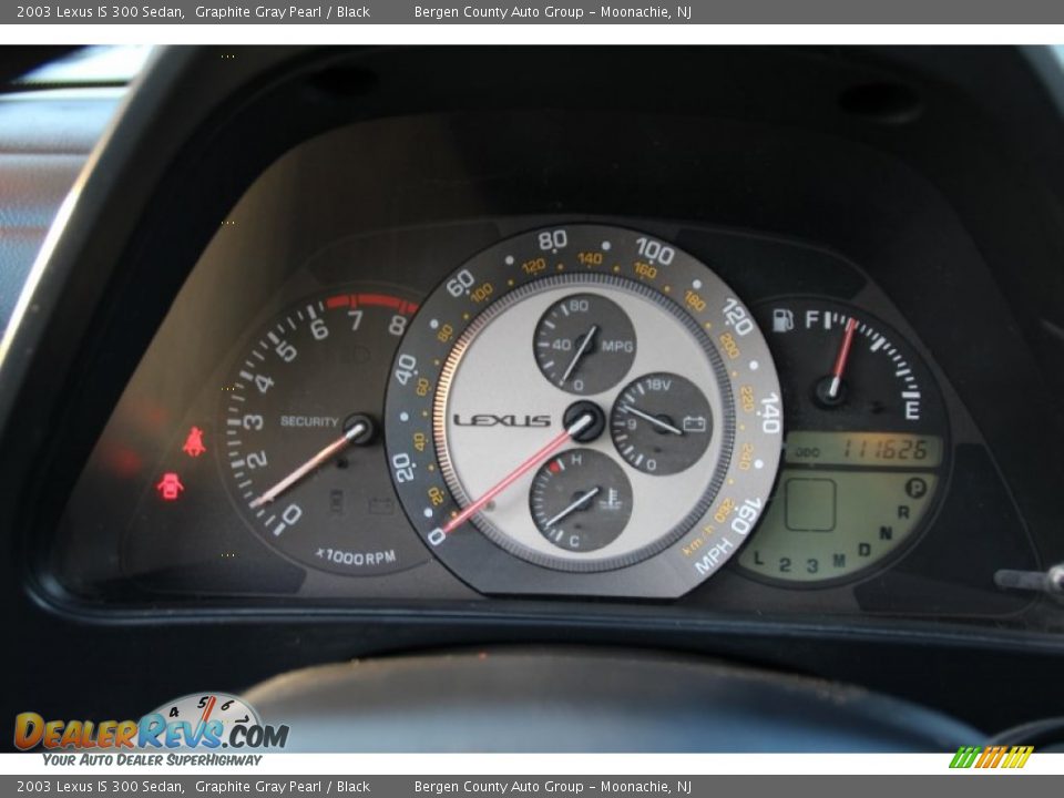2003 Lexus IS 300 Sedan Graphite Gray Pearl / Black Photo #22