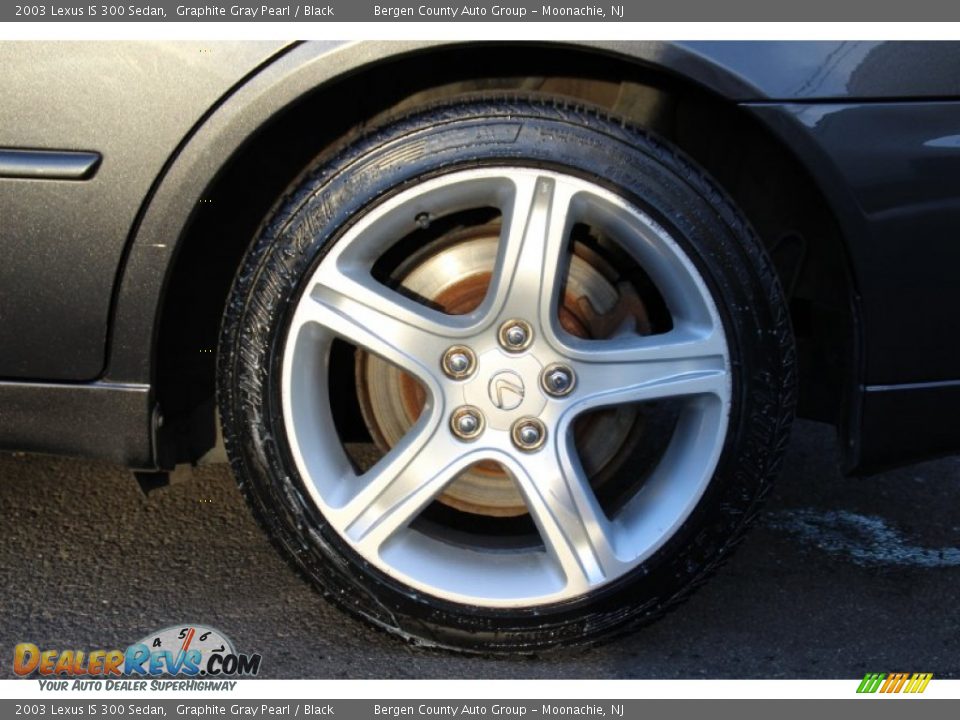 2003 Lexus IS 300 Sedan Graphite Gray Pearl / Black Photo #32