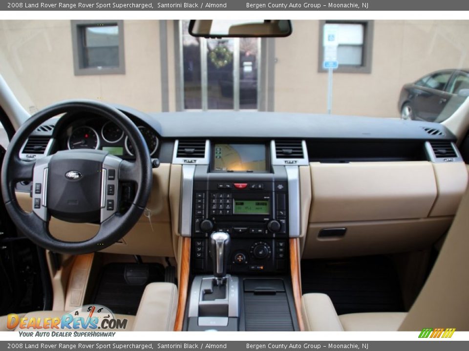 2008 Land Rover Range Rover Sport Supercharged Santorini Black / Almond Photo #16