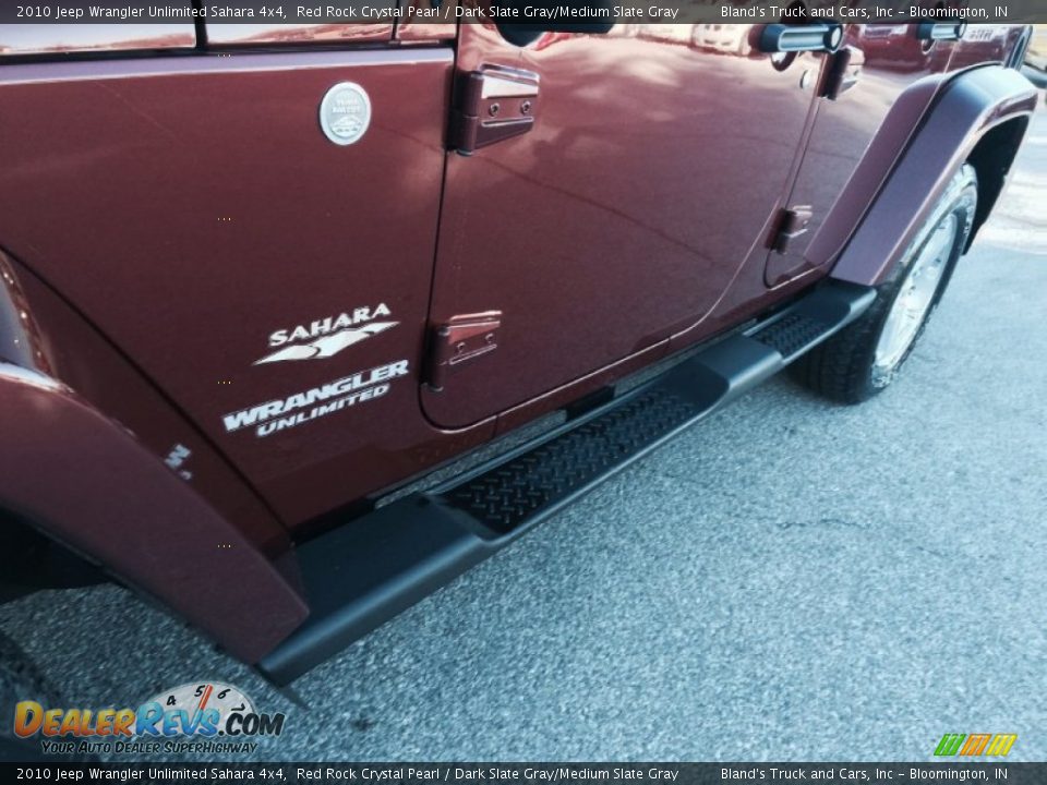 2010 Jeep Wrangler Unlimited Sahara 4x4 Red Rock Crystal Pearl / Dark Slate Gray/Medium Slate Gray Photo #16