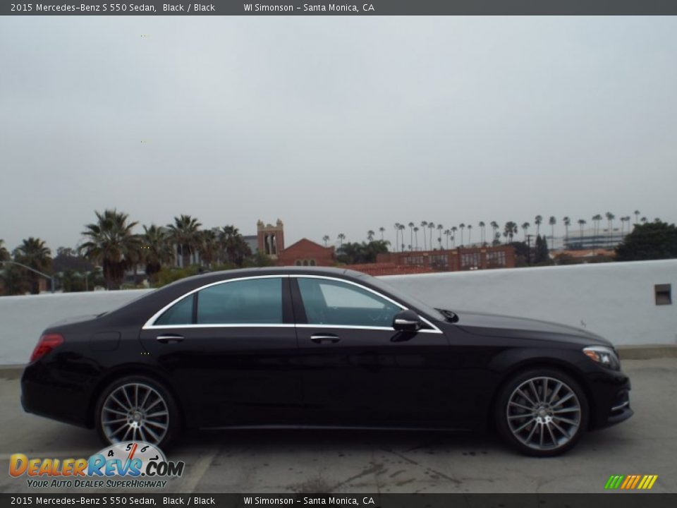 2015 Mercedes-Benz S 550 Sedan Black / Black Photo #3