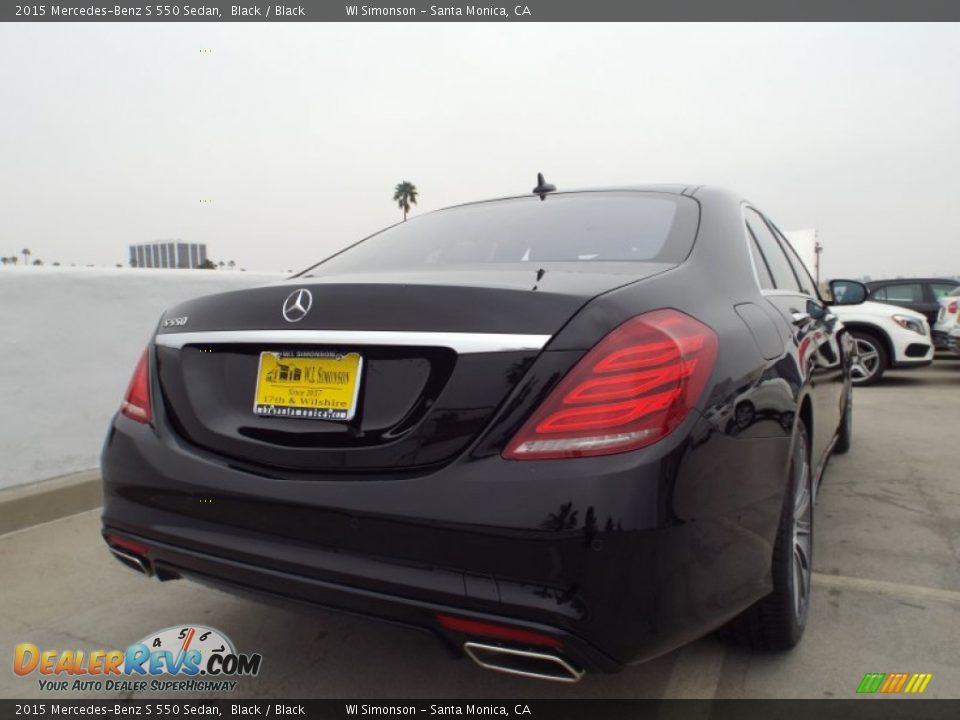 2015 Mercedes-Benz S 550 Sedan Black / Black Photo #4