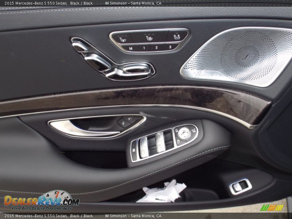 2015 Mercedes-Benz S 550 Sedan Black / Black Photo #6