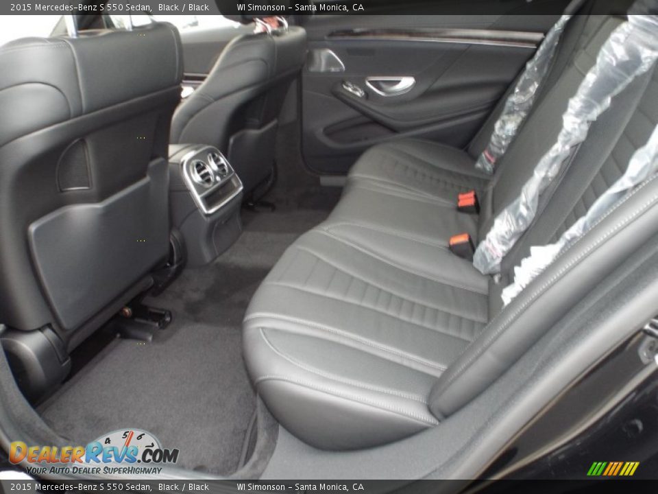2015 Mercedes-Benz S 550 Sedan Black / Black Photo #8