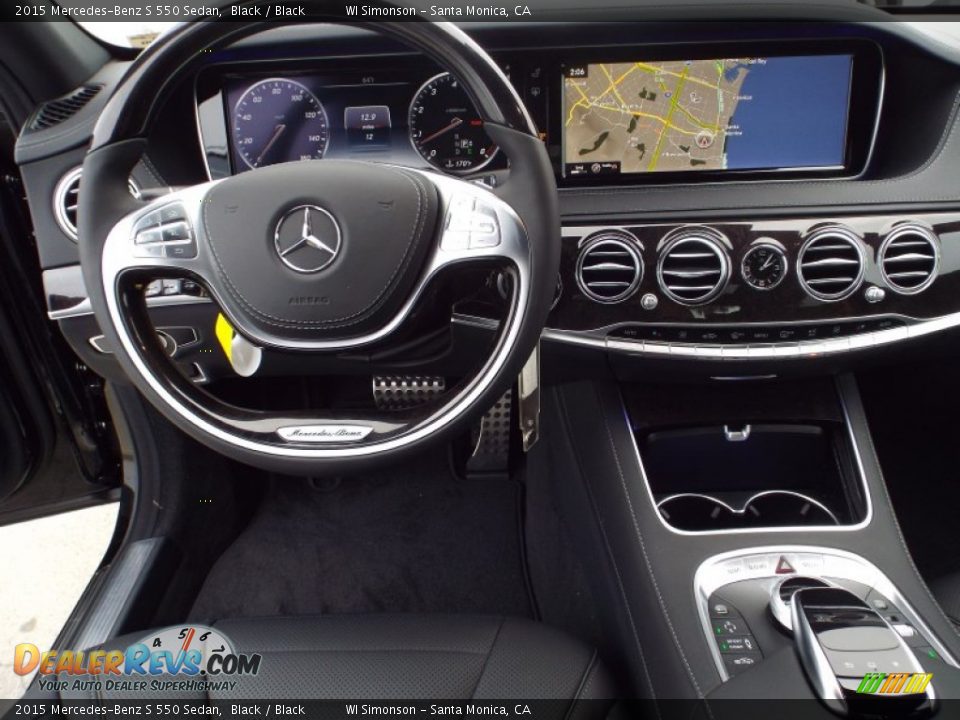 2015 Mercedes-Benz S 550 Sedan Black / Black Photo #9