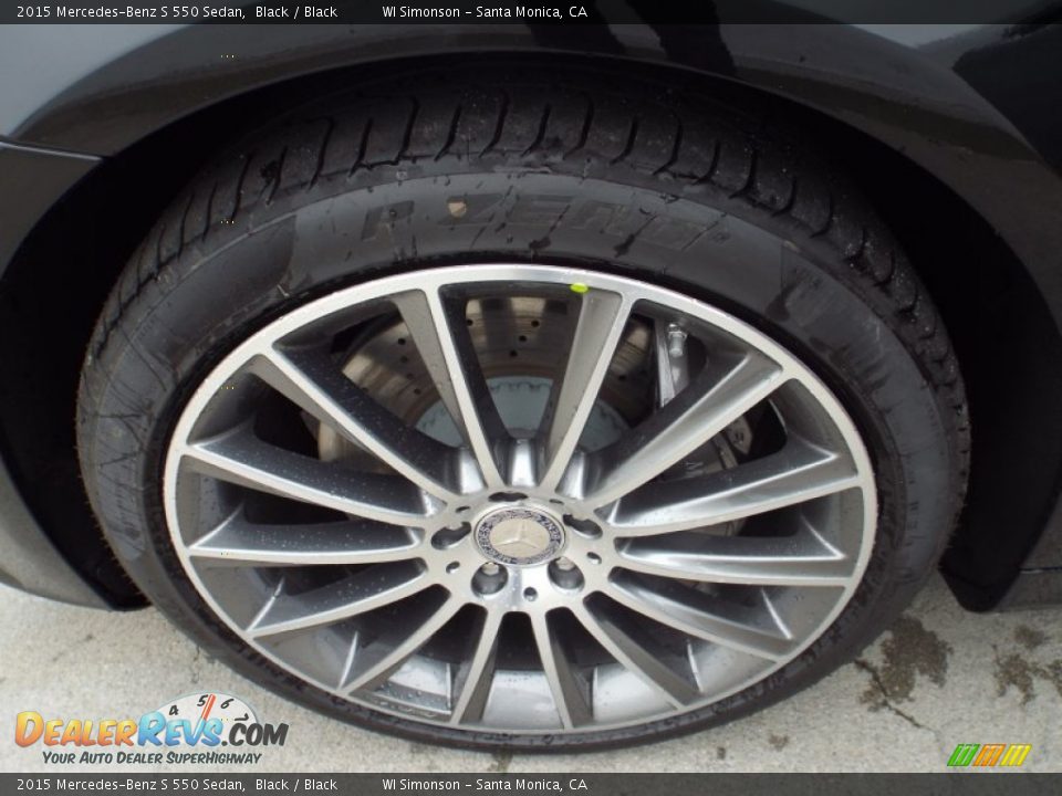 2015 Mercedes-Benz S 550 Sedan Black / Black Photo #10