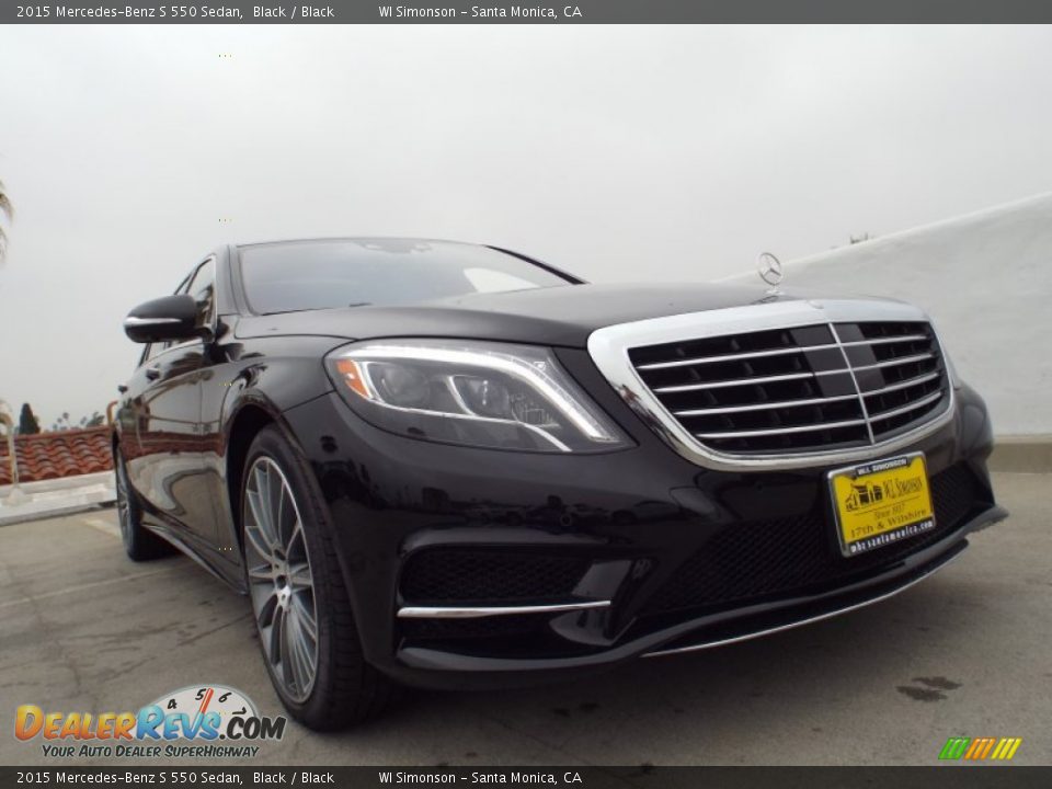 2015 Mercedes-Benz S 550 Sedan Black / Black Photo #11