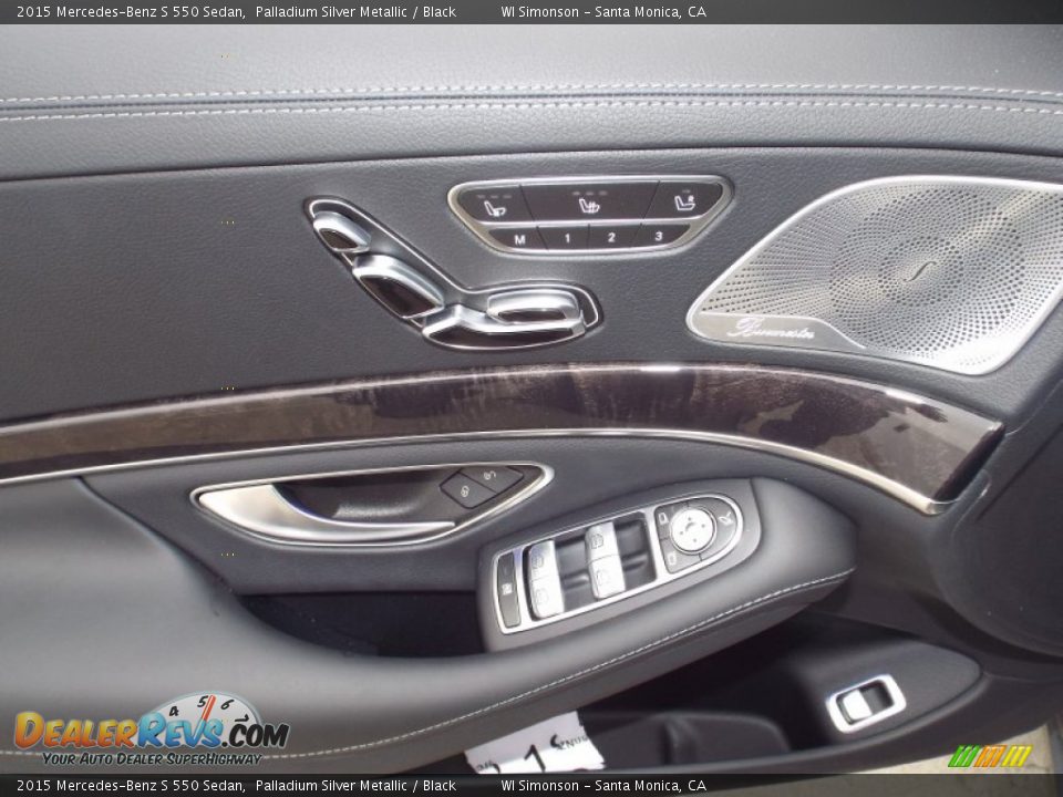 2015 Mercedes-Benz S 550 Sedan Palladium Silver Metallic / Black Photo #6